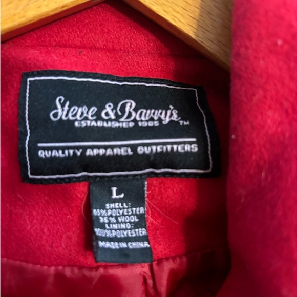 STEVE & BARRY’S Wool Blend Double Breasted Peacoat - Picture 4 of 5